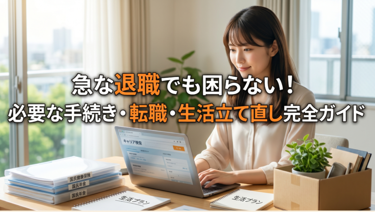 急な退職でも困らない