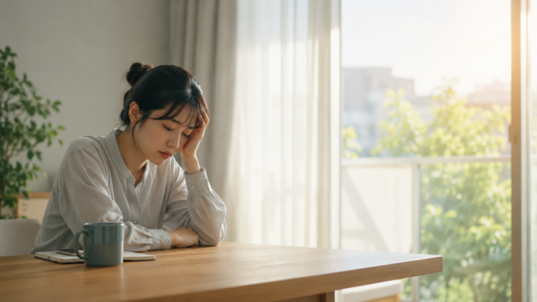 仕事に行きたくない気持ちを抱えたビジネスパーソン