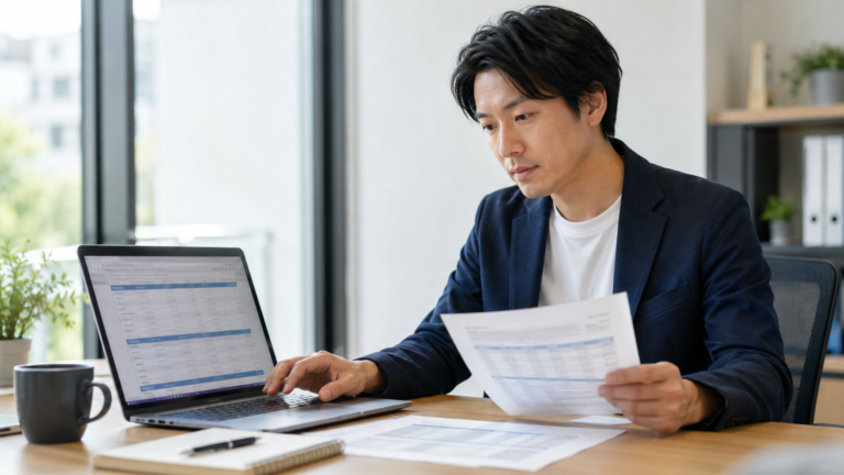 SESスキルシートのExcel無料テンプレートに案件経歴と担当工程を入力するITエンジニア